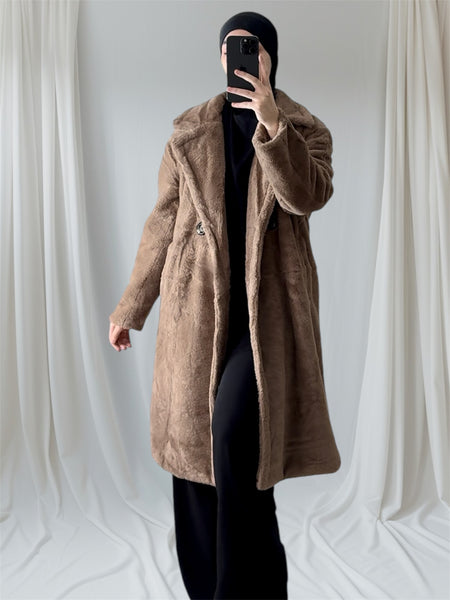 Manteau fourrure long