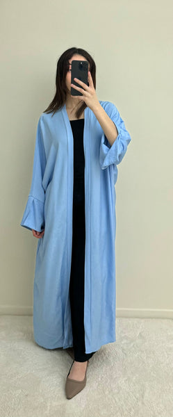 Kimono mi long Bleu