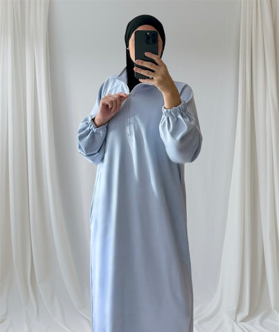 Abaya zippé avec poches