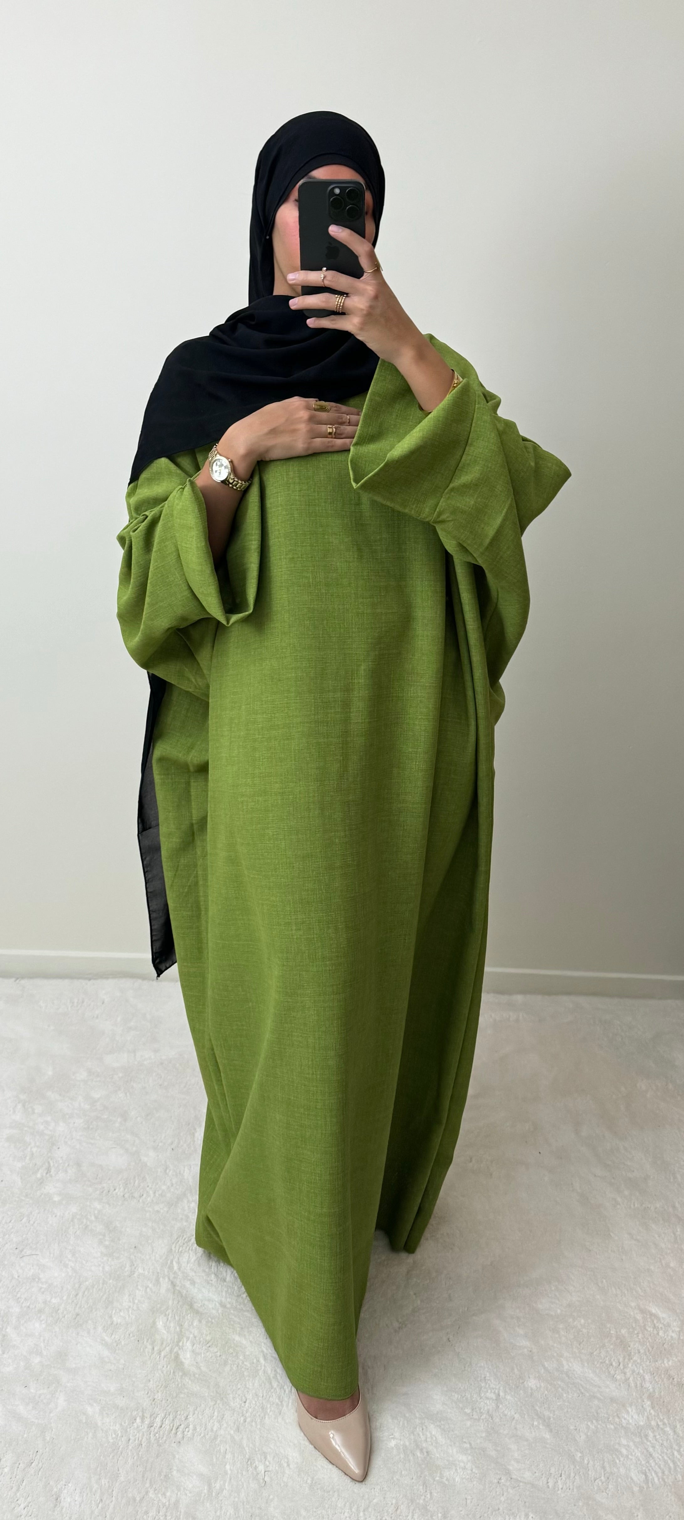 Abaya Seyana Vert