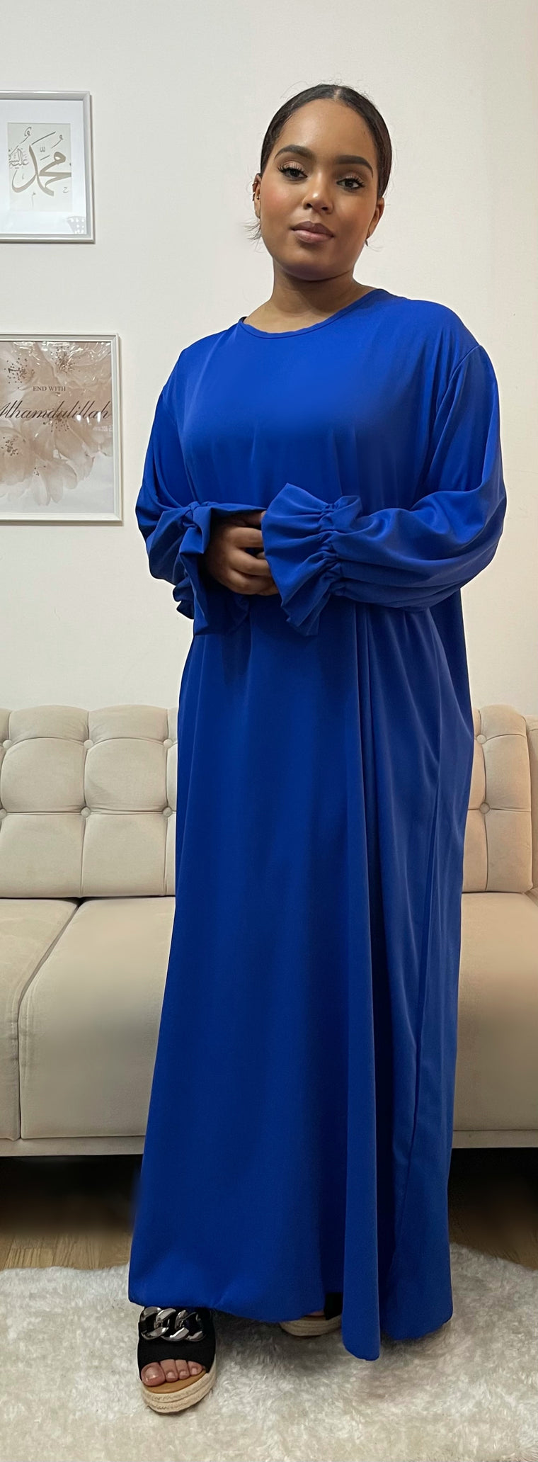 Abaya Nina Bleu roi