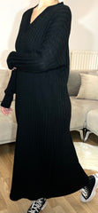 Robe maille Noire