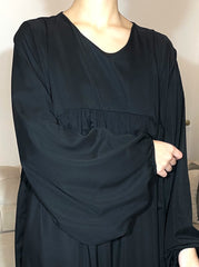 Abaya manches ballon Noire