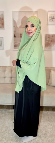 Khimar Court Médine Vert olive