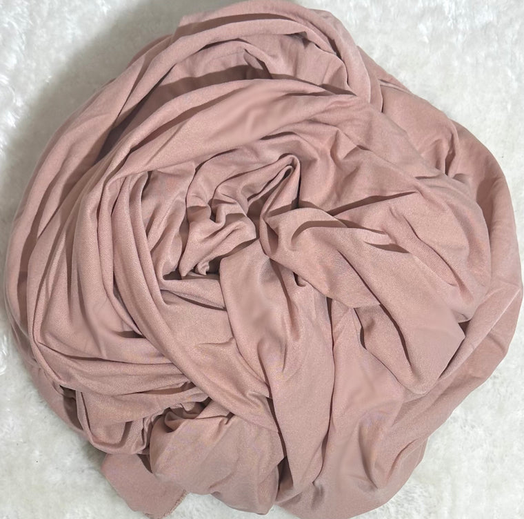 Hijab Jersey XXL 100% viscose Rose poudré