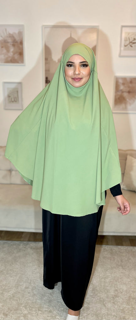 Khimar Court Médine Vert olive